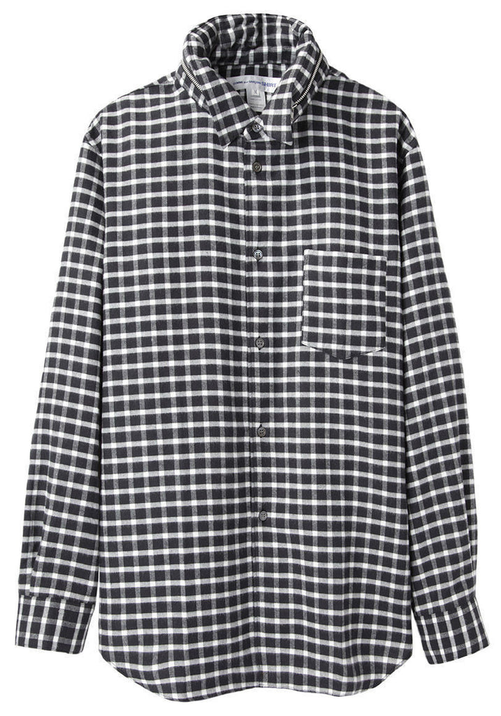 Hooded Check Shirt