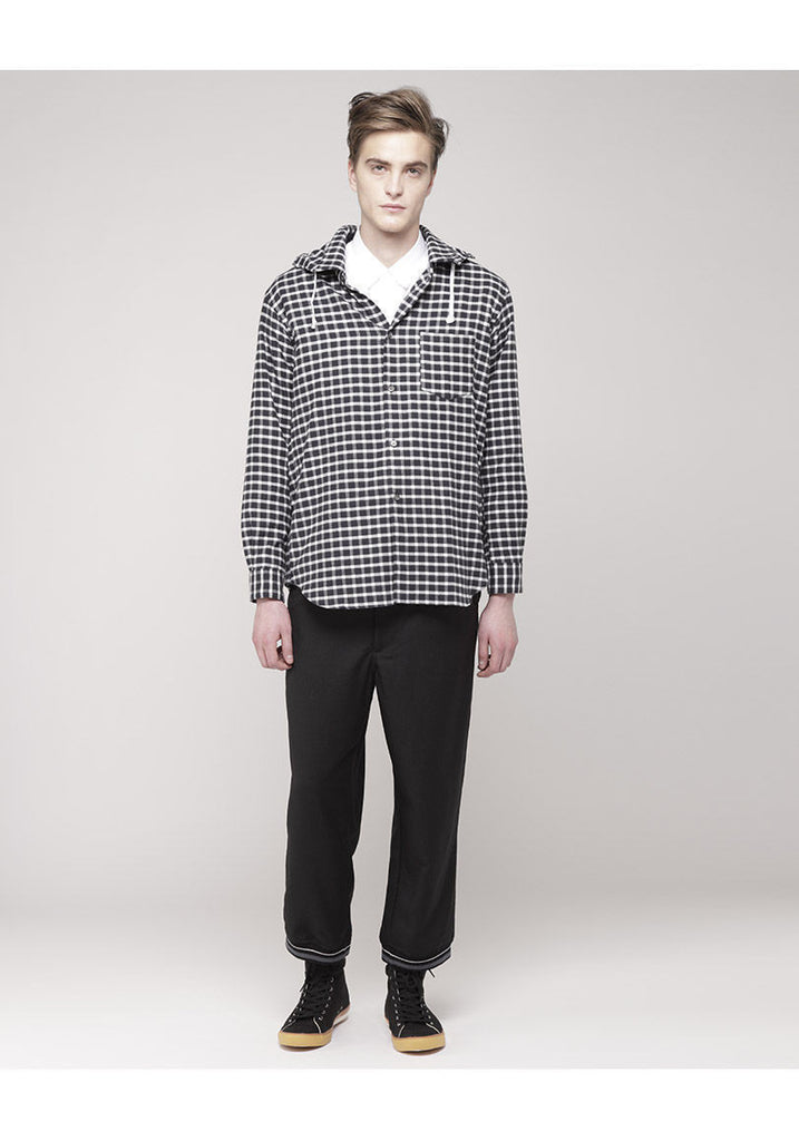 Hooded Check Shirt