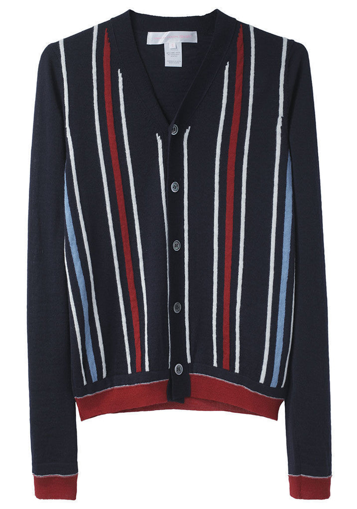 Instarsia Stripe Cardigan