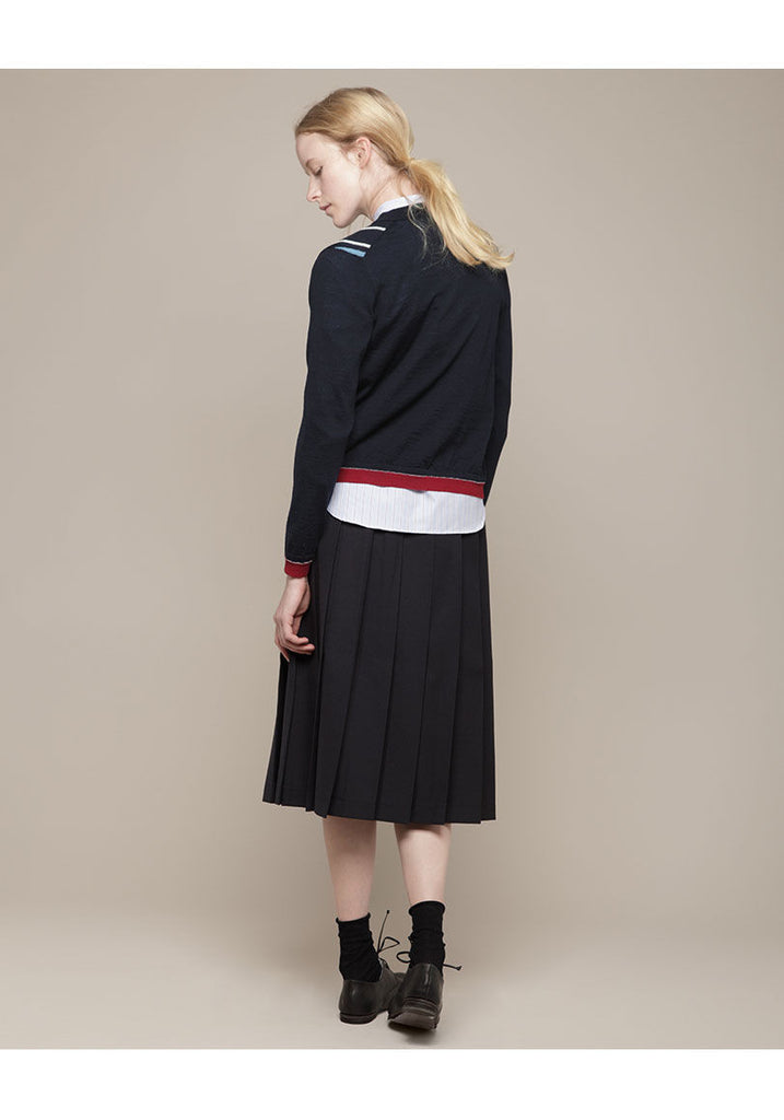 Instarsia Stripe Cardigan