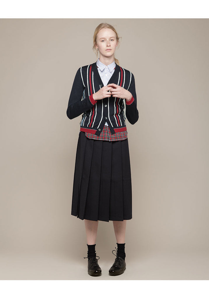 Instarsia Stripe Cardigan