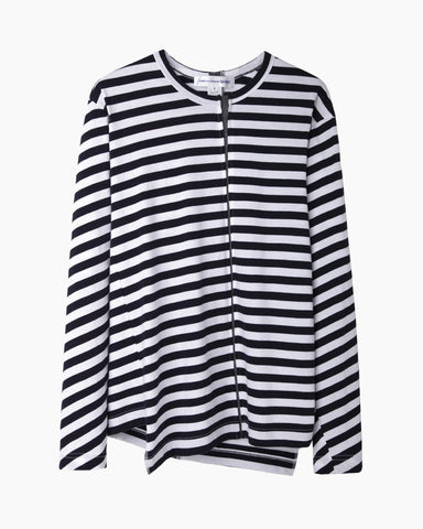 Asymmetrical Stripe Longsleeve T-Shirt