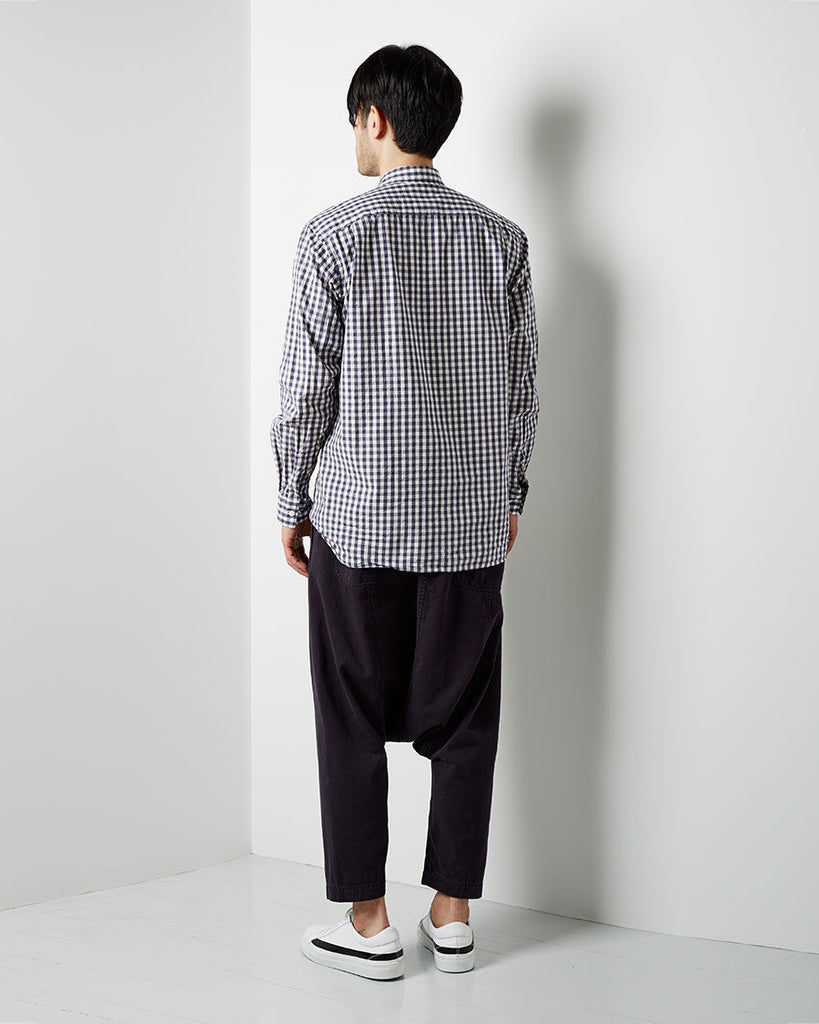 Beaded Fringe Gingham Shirt