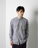 Beaded Fringe Gingham Shirt