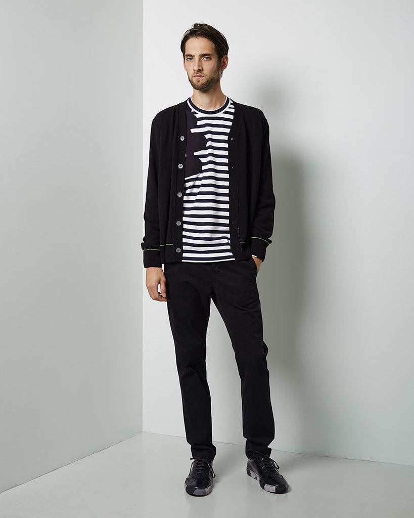 Contrast Trim Cardigan