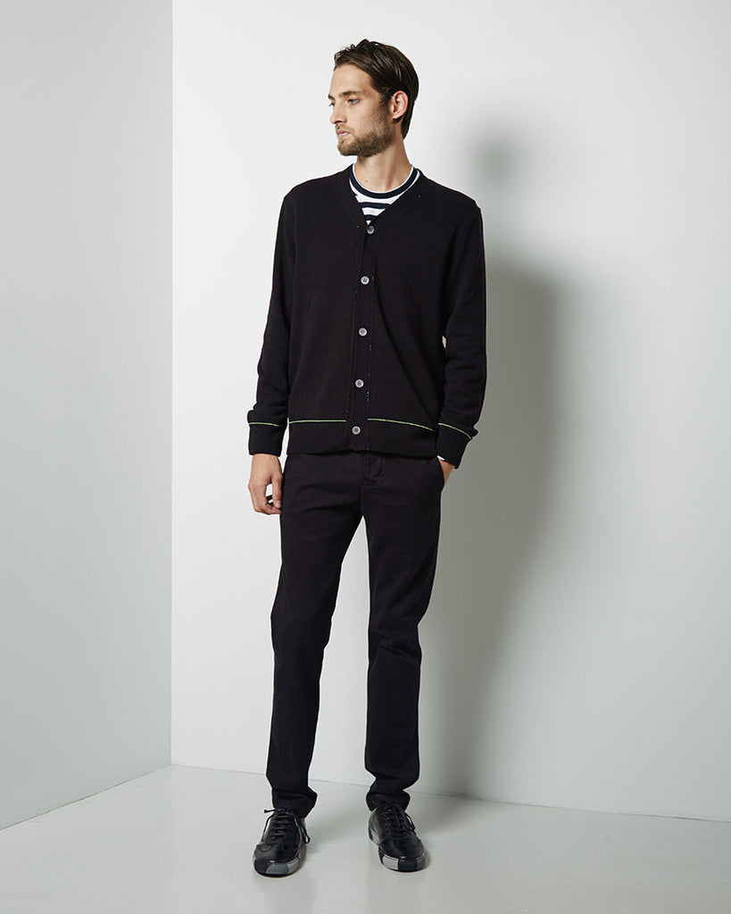 Contrast Trim Cardigan