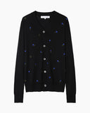 Embroidered Clover Cardigan