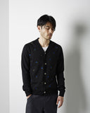 Embroidered Clover Cardigan