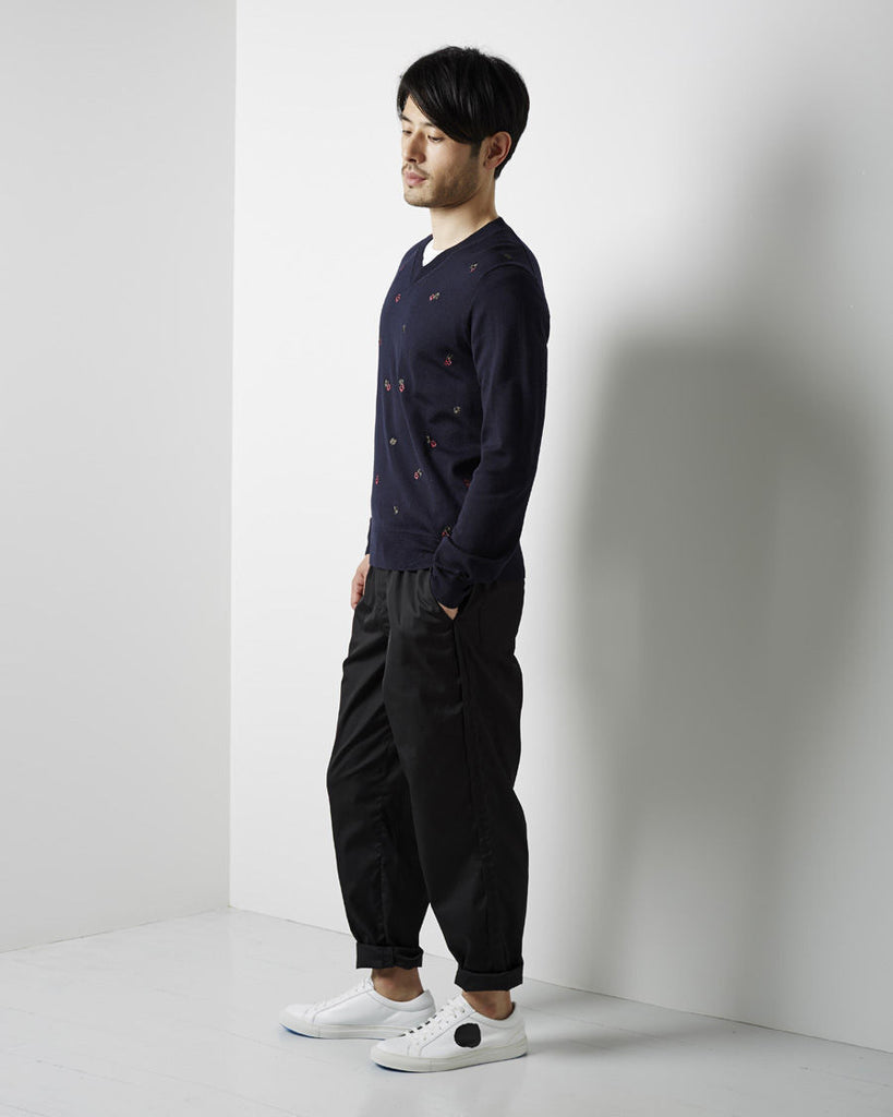 Embroidered Clover Pullover