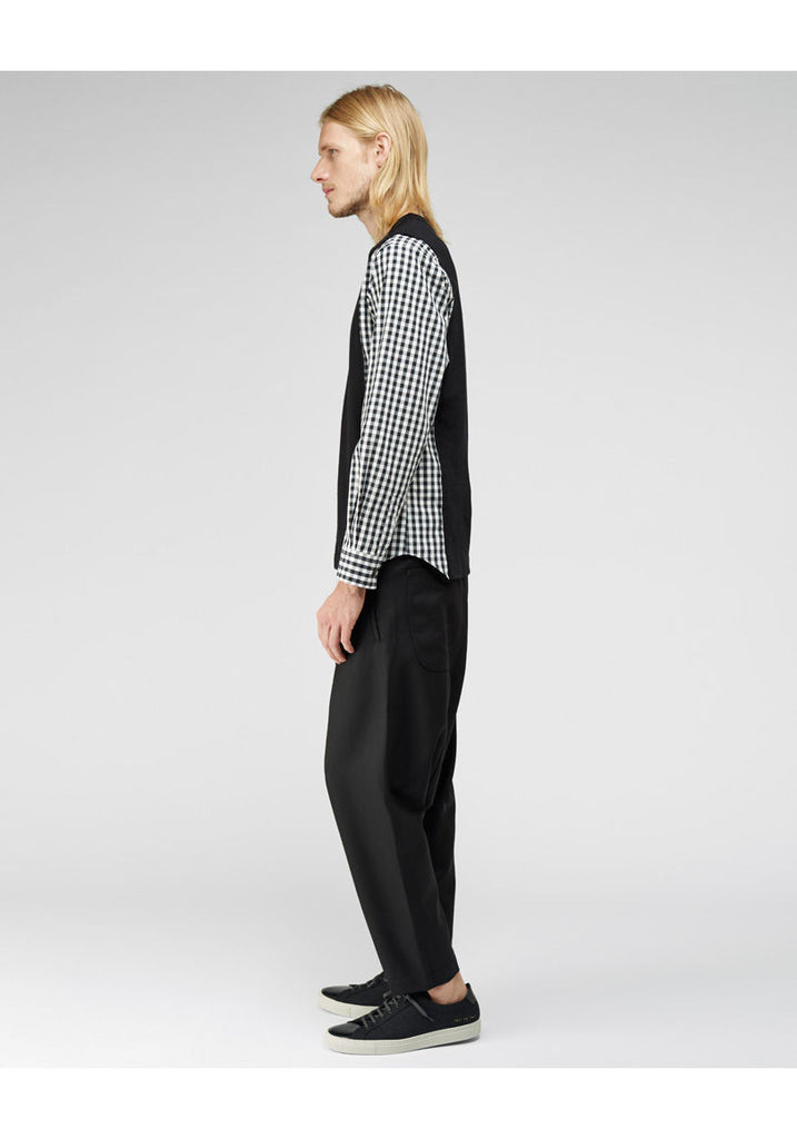 Gingham Sleeve Combo T-Shirt