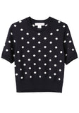 Polka Dot Cropped Knit