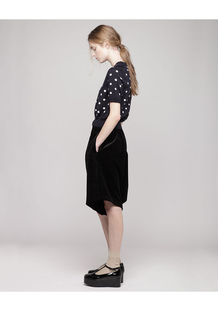 Polka Dot Cropped Knit