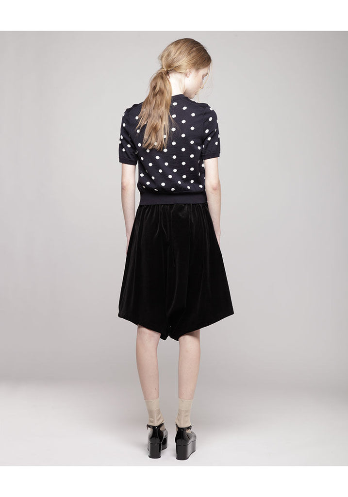 Polka Dot Cropped Knit