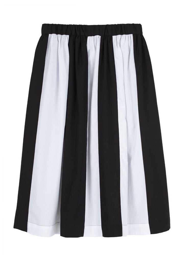 Striped Poplin Skirt