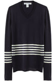 Striped V-Neck Sweater