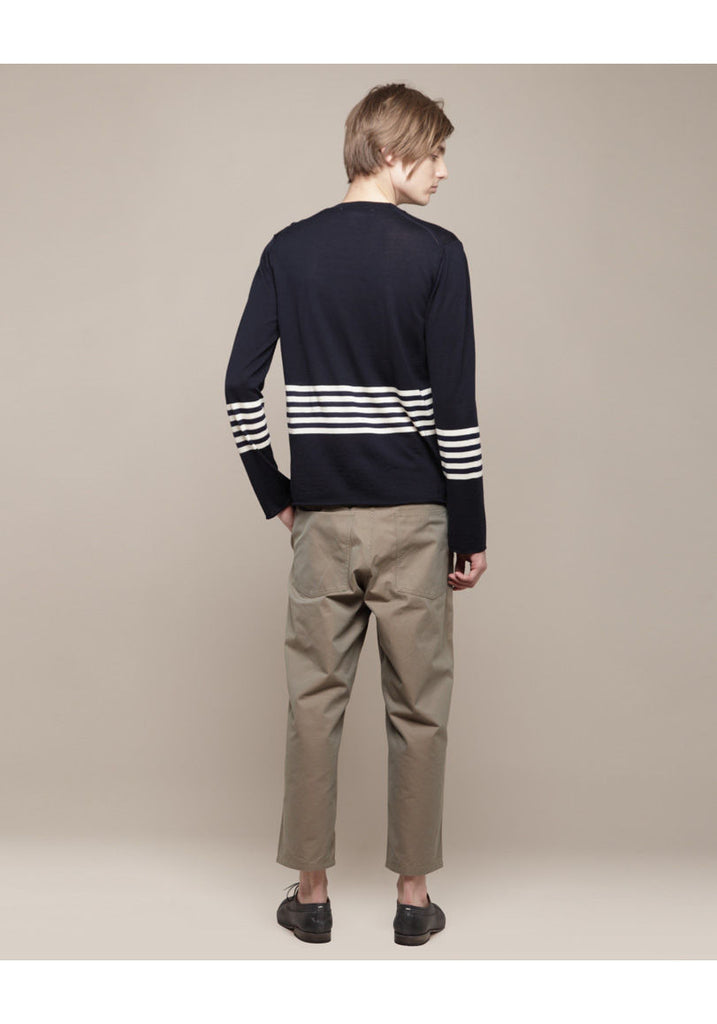 Striped V-Neck Sweater