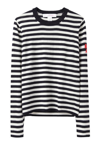 Striped Bow Sweater