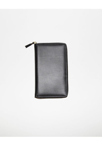 MARGARET HOWELL - Black leather travel wallet