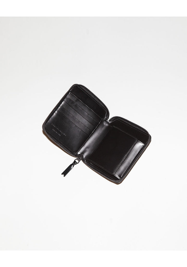 Very Black Zip Wallet