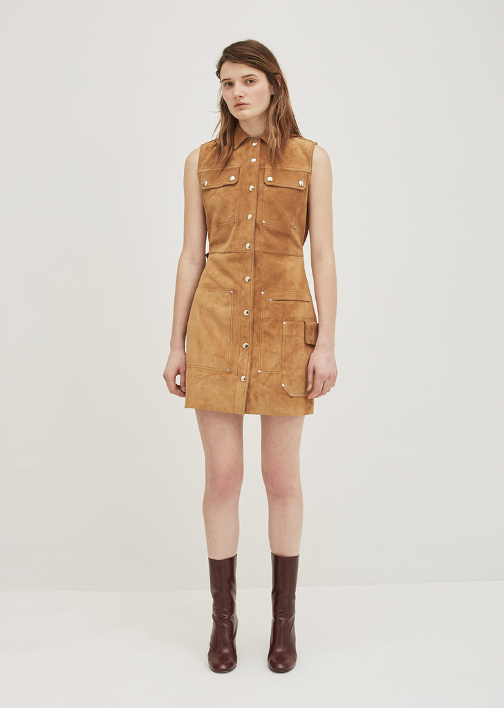 Scala Suede Sleeveless Dress