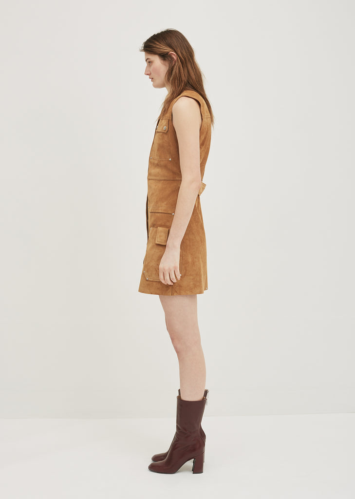 Scala Suede Sleeveless Dress