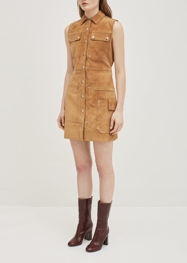 Scala Suede Sleeveless Dress