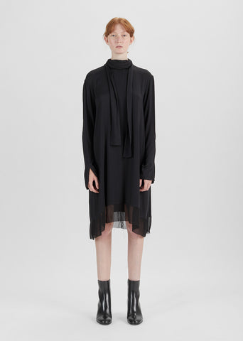 Mockneck Tulle Dress