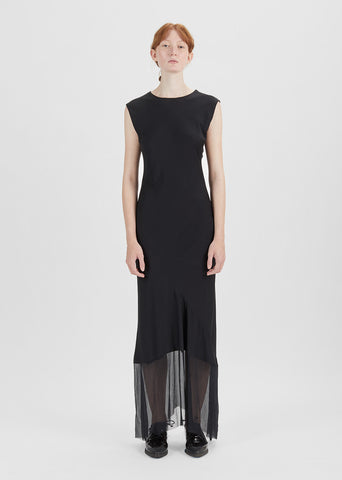 Tulle Trim Panel Dress