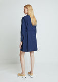 Kimya Collarless Button Front Dress