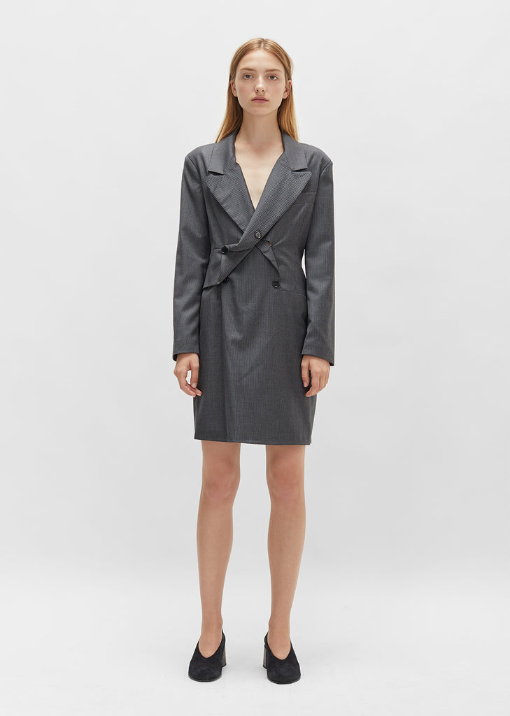 Pinstripe Blazer Dress