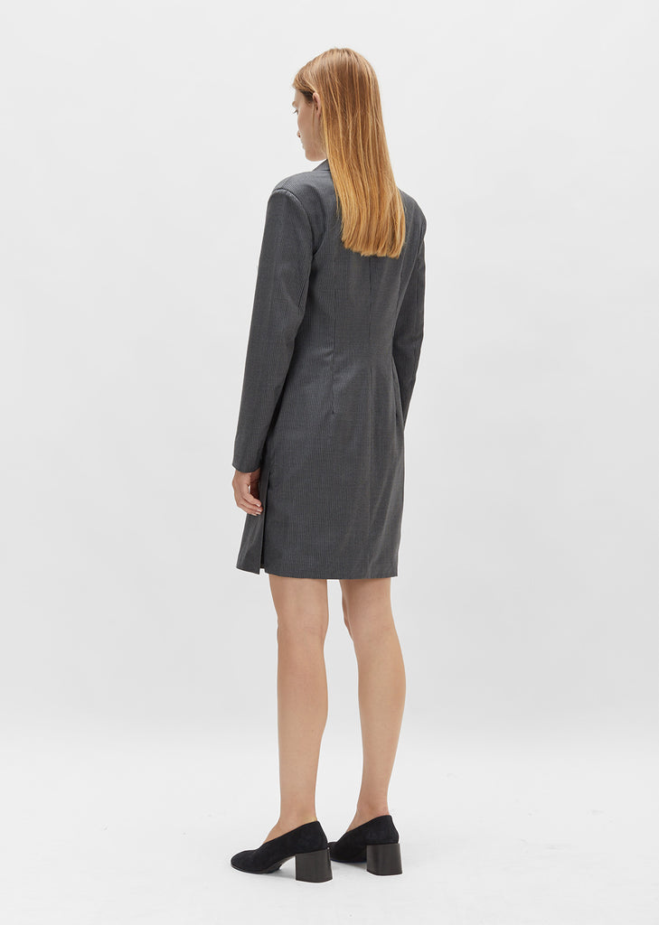 Pinstripe Blazer Dress