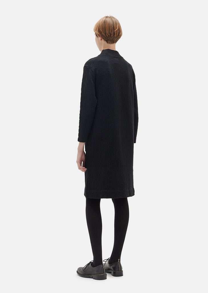 Rope Jacquard Bottle Neck Dress