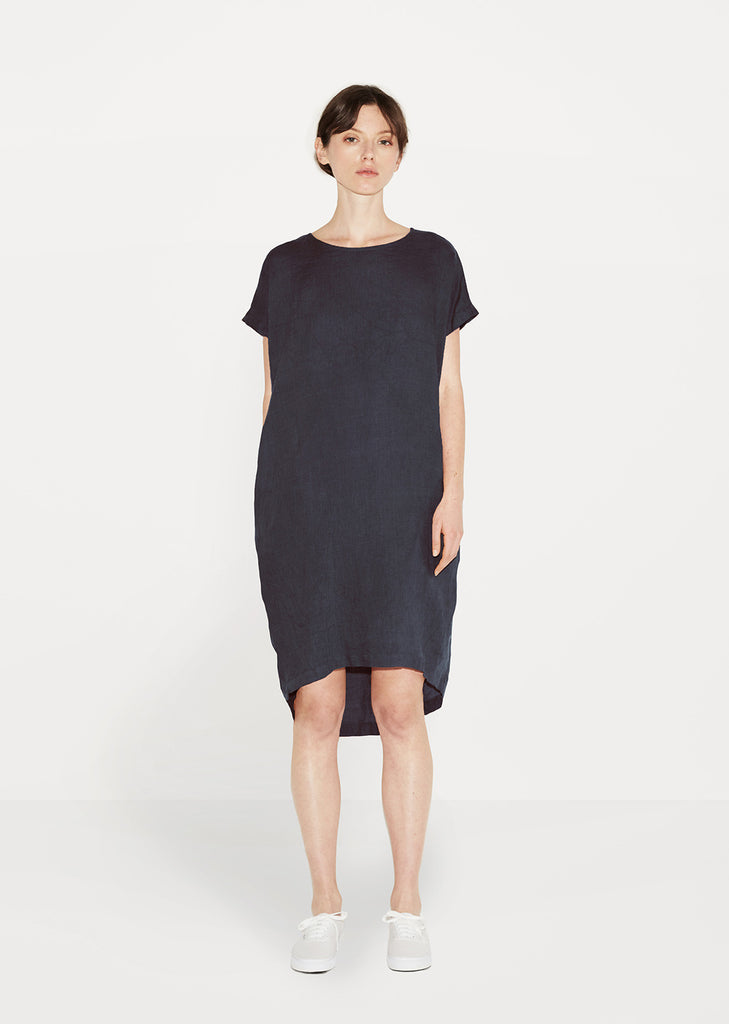 Pleated Cocoon Dress