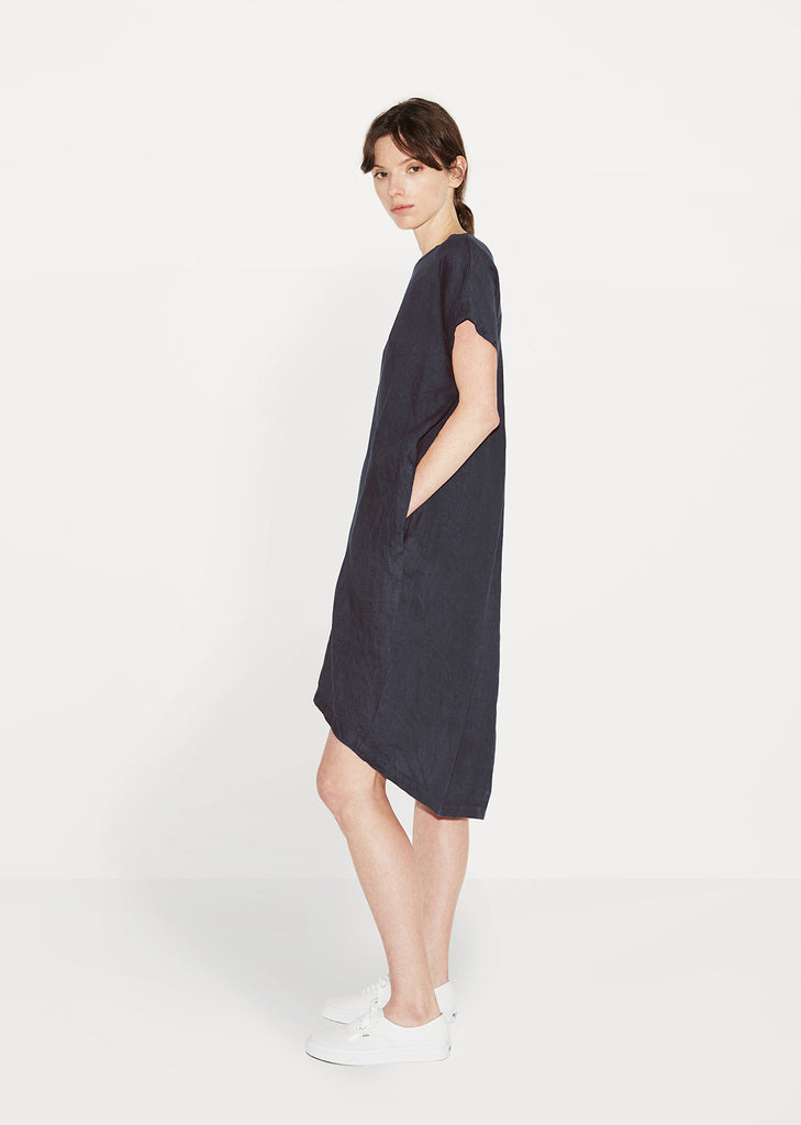 Pleated Cocoon Dress