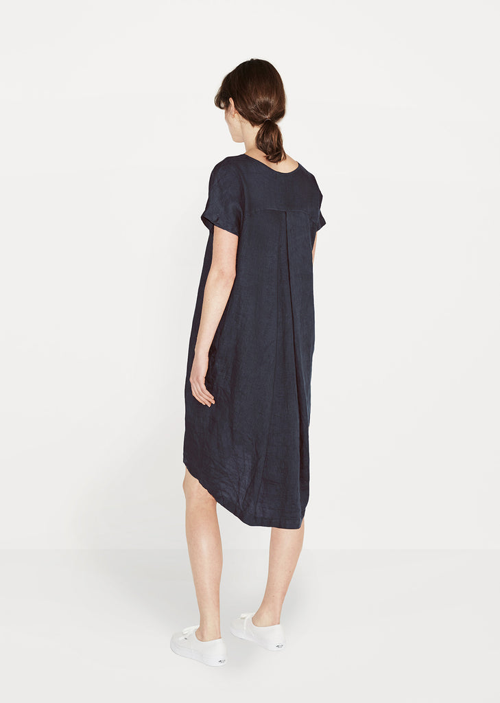 Pleated Cocoon Dress