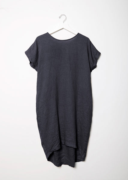 open lace back dress Pleated Cocoon Dress by Black Crane