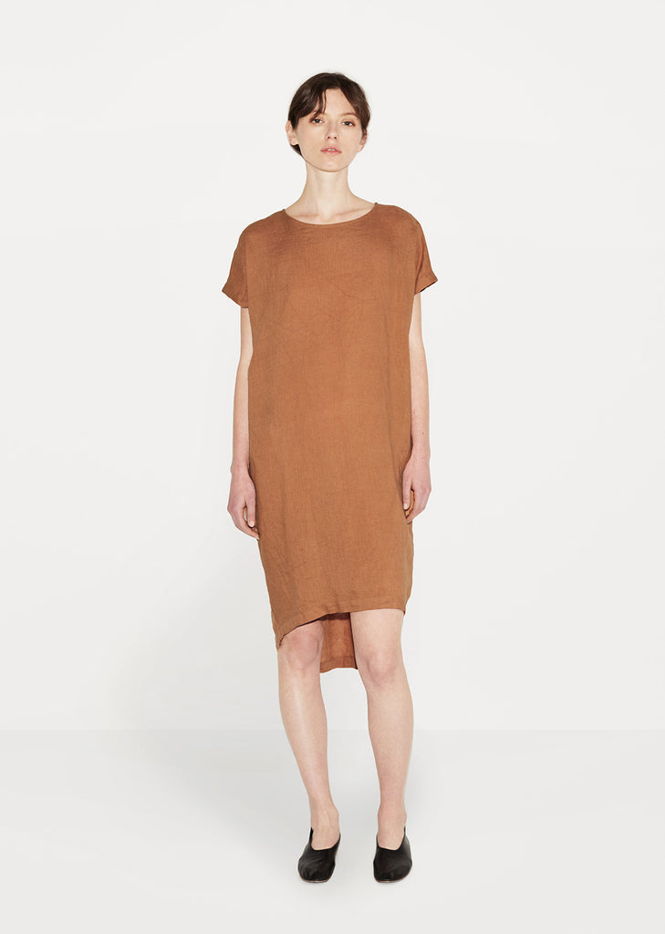 Pleated Cocoon Dress