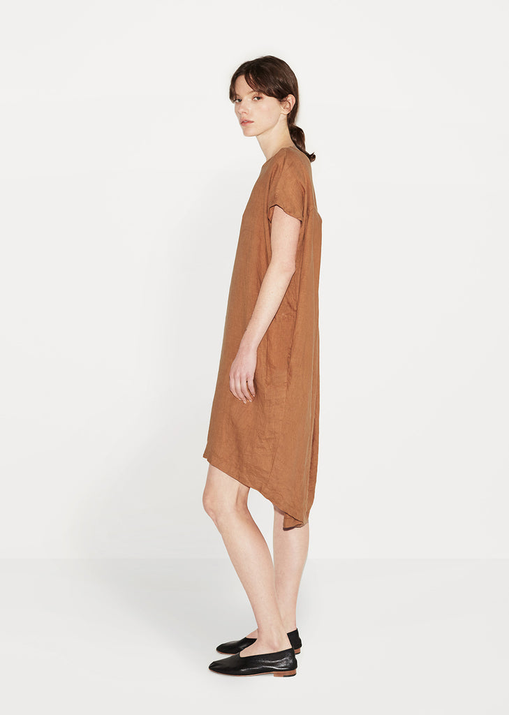 Pleated Cocoon Dress
