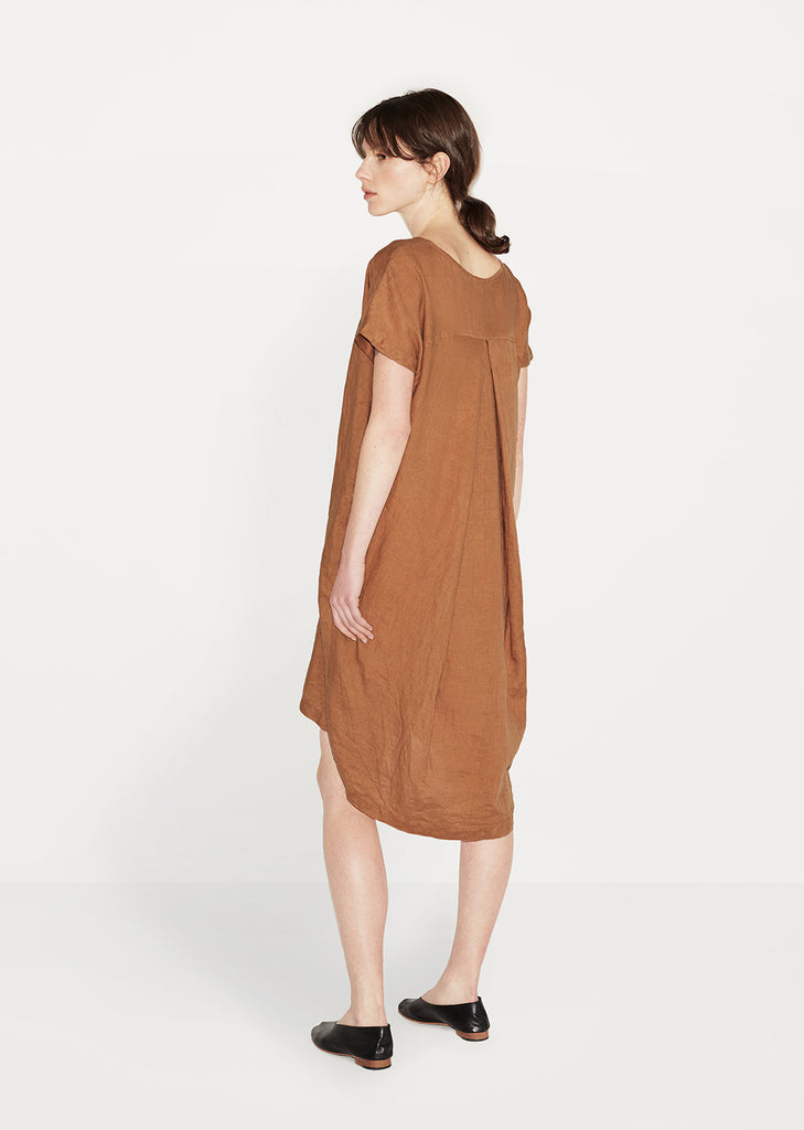 Pleated Cocoon Dress