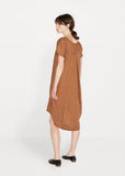 Pleated Cocoon Dress