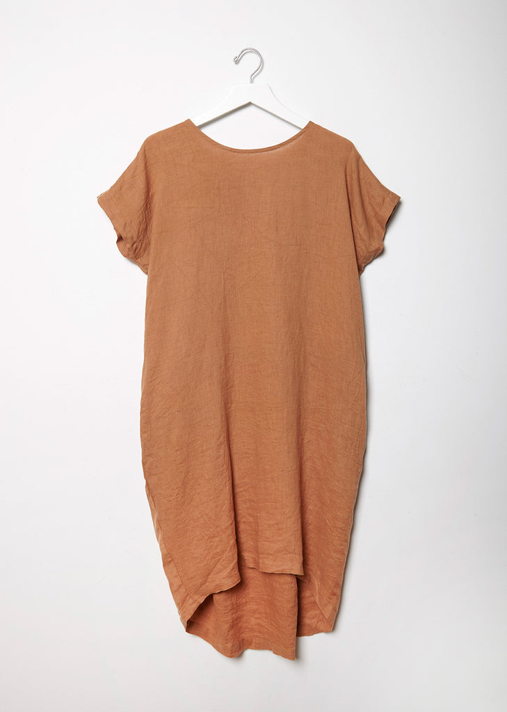 Pleated Cocoon Dress