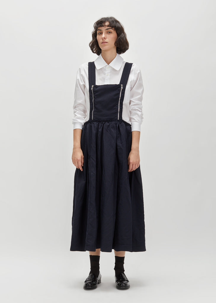 Polyester Tropical Suspender Dress