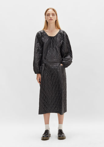 Nylon Taffeta Quilted Dress