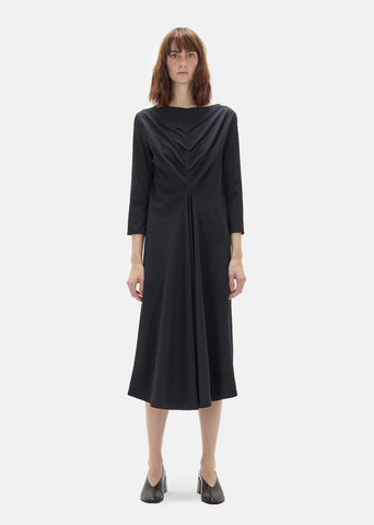 Wool Draped Dress