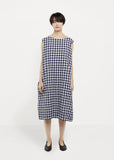 Sleeveless Gingham Dress