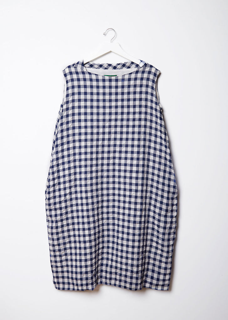 Sleeveless Gingham Dress