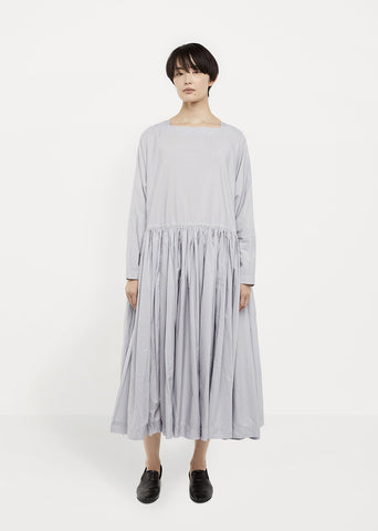 Long Gathered Waist Dress