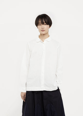 Rounded-Collar Cotton Shirt