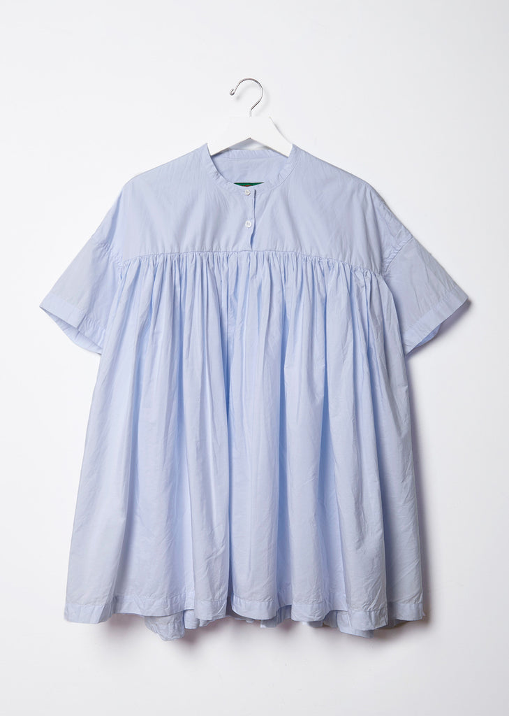 Cotton Poplin Gathered Top