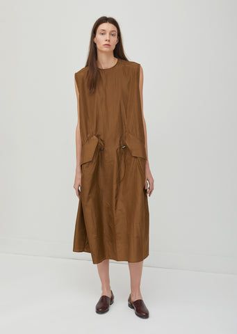Washed Taffeta Parka Dress